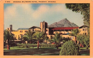 PHOENIX AZ ARIZONA ARIZONA BILTMORE HOTEL VINTAGE LINEN POSTCARD 100724 T - Picture 1 of 2