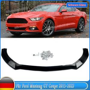 Spoiler Lippe Frontspoiler Performance für Ford Mustang GT 15-23 Schwarz Glänz - Bild 1 von 8