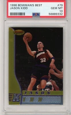 1996 BOWMAN'S BEST #79 - JASON KIDD - HOF - PSA 10 - Image 1 of 2