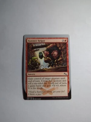 MISPRINT | MISCUT MTG Magic the Gathering Hammer Helper (85/288) Unstable LP - Image 1 of 2