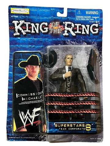 WWF 1999 Commissioner Shawn Michaels Jakks BCA Superstars Series 8 WWE KOTR MOC Cover