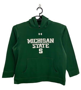 Under armour youth unisex green sweatshirt hoodie Michigan City State size YLG