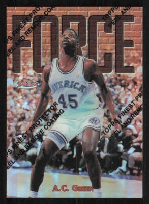 1997-98 Finest Refractors #87 A.C. Green B - Image 1 of 2