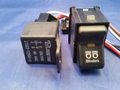 Fits Jeep XJ Cherokee 1997 1998 1999 2000 2001 Rocker Switch BLINDERS EMBLEM - Imagen 1 de 4