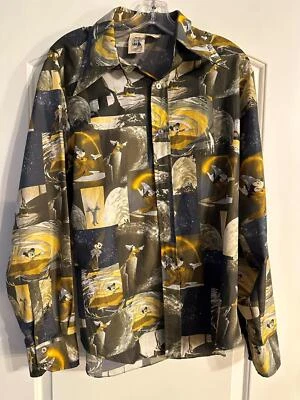 Camisa Kennington Disney Años 70 Manga Larga Abotonada Fantasía Mickey M Mediana Foto 1 de 2