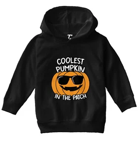 Coolest Pumpkin In The Patch - Picking Halloween Cool Toddler/Youth Hoodie - Picture 1 of 12