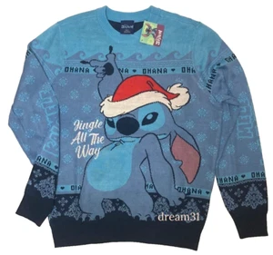 BNWT Disney Stitch Christmas Holiday Ugly Sweater Size XL - Picture 1 of 2