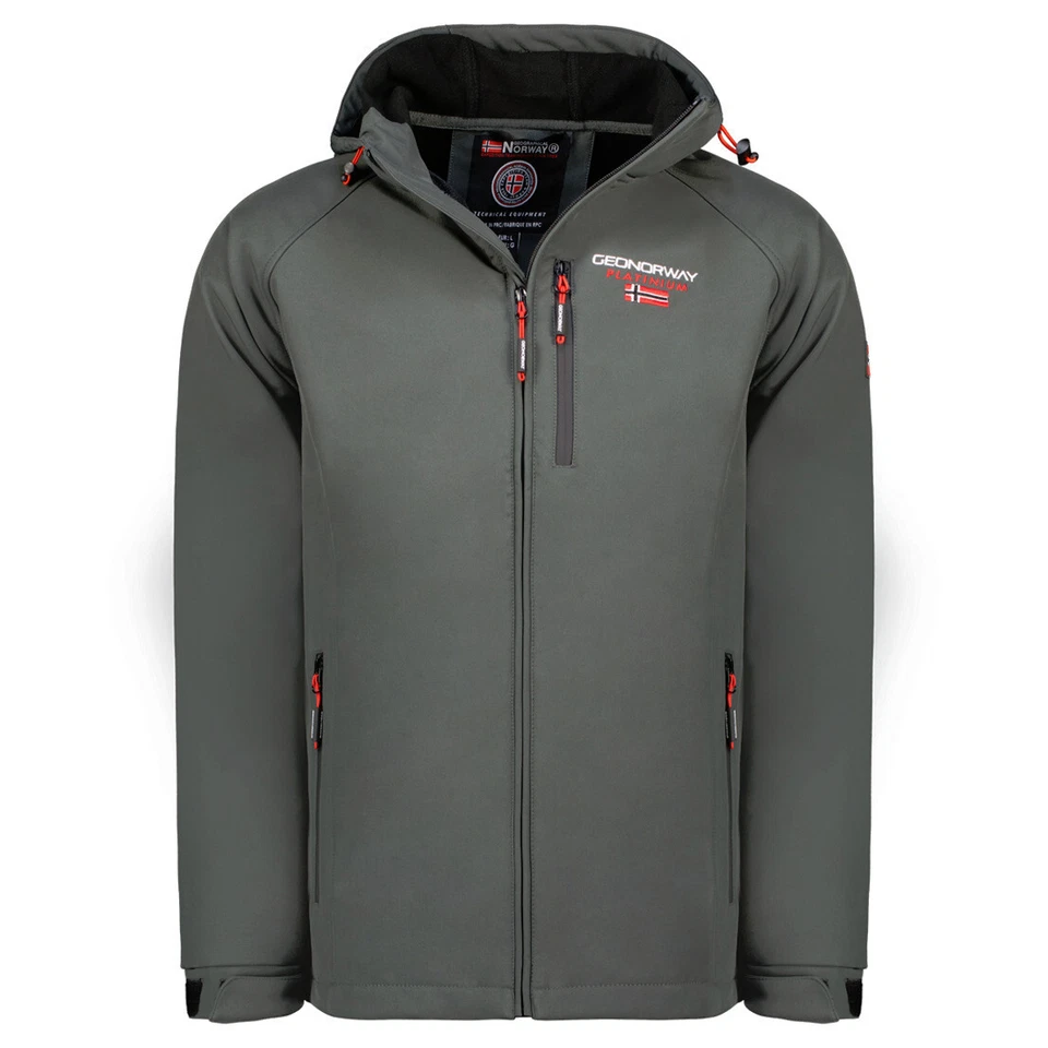 Geographical Norway Men's Softshell between-Seasons Outdoor Hood - Image 1 of 1
