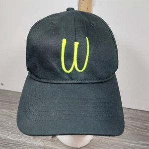 McDonald's Employee Hat Cap with Logo Black StrapBack Upside Down Golden Arches - Picture 1 of 8