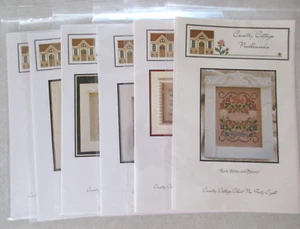 Country Cottage Needleworks Holiday Patriotic Cross Stitch Pattern LOT - Picture 1 of 7