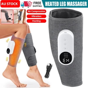 Calf Circulation Muscles Relax Leg Massager Heated Air Compression Foot Massage - Picture 1 of 12