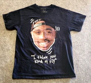 Chemistry Tupac Shakur Poetic Justice Black "I think you kind of fly" T-Shirt Sm - Picture 1 of 7
