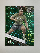 2023 Donruss Elite COLBY WOODEN 📈 Rookie Green Disco 🔥 RC #123 Packers