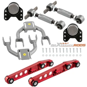 Front Rear Camber + Lower Control Arms For 92-95 Honda Civic 94-01 Acura Integra - Picture 1 of 12