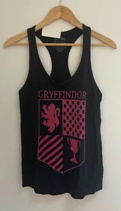 Harry Potter Women's Gryffindor Crest Junior Racerback Tank Top, Black, M, NWT - Picture 1 of 2