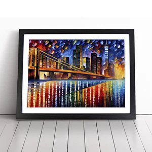 New York Painted Skyline Vol.1 Wall Art Print Framed Canvas Picture Poster Decor