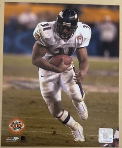Jamal Lewis Baltimore Ravens Official NFL 8X10 Super Bowl XXXV Logo Patch Photo - Picture 1 of 2