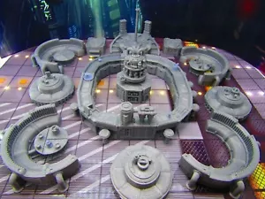 36pc Sci Fi Modular Bar Night Club Scenery Terrain Set 3D Printed Model 28/32mm - Picture 1 of 10