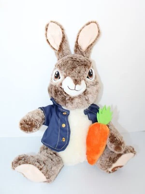 Dan Dee Peter Rabbit Plush Bunny Plush Doll Denim Jacket Funny Movie Easter 17" - Image 1 of 4