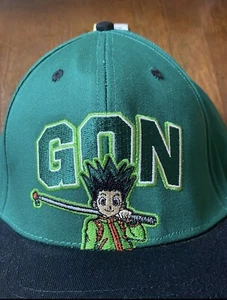 Hunter x Hunter Anime Black Snapback Cap Hat Manga Japanese Gon NWT CULTURE FLY - Picture 1 of 6