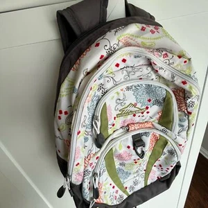Floral high sierra backpack book bag laptop bag school backpack - Picture 1 of 6