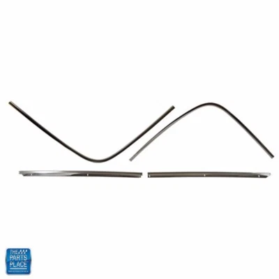 Juego de molduras de ventana trasera de acero inoxidable Cutlass S 442 1968-72 (exc Supreme) 4 piezas Foto 1 de 4