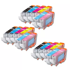 18 PK Ink Cartridges + Smart Chip for Canon CLI-8 Photo Pixma iP6600D iP6700D - Picture 1 of 7