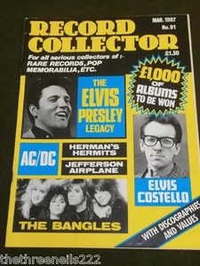 RECORD COLLECTOR #91 - THE BANGLES - MARCH 1987 - Picture 1 of 1