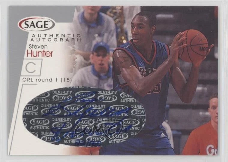 2001 Sage Auto Silver /160 Steven Hunter #A19 Rookie Auto RC - Image 1 of 2