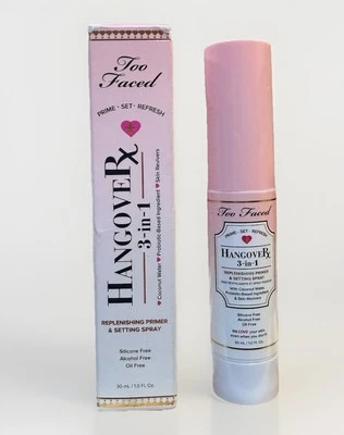 Too Faced похмелье 3-в-1 пополняющий праймер и установка спрей 1 унц, путешествий новый - Изображение 1 из 3