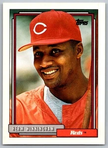 1992 Topps Herm Winningham Cincinnati Reds #547 - Picture 1 of 2