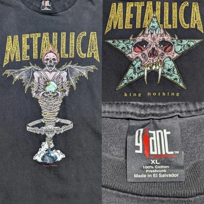 👀🔥Vintage Metallica King Nothing Shirt 1996 Giant Sz XL Skeleton  - Image 1 of 4