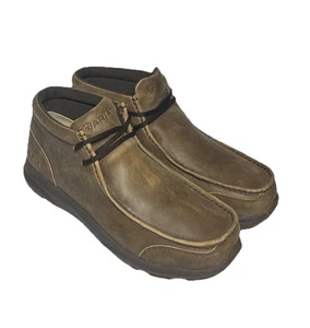Hombres Ariat Spitfire Botas Moc Puntera 10021723 Zapatos Talla 11.5 Marrón Bombardero Usadas en Excelente Condición - Imagen 1 de 13
