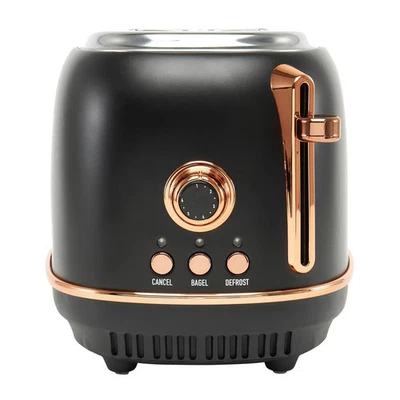 Heritage 2-Slice Wide Slot Toaster - Black and Copper - Image 1 of 4