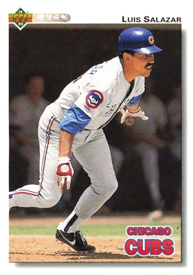 Luis Salazar #638 1992 Upper Deck Chicago Cubs Baseball - Image 1 of 2