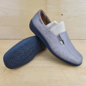 HOTTER CALYPSO DAMEN BRAUNE FLACHE SLIPPER GRÖSSE UK 7 HERVORRAGENDER ZUSTAND WEIT - Bild 1 von 10