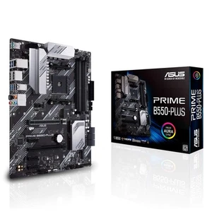 ASUS PRIME B550-PLUS AMD B550 (Ryzen AM4) ATX Motherboard (dual M.2, PCIe 4.0, D - Imagen 1 de 6