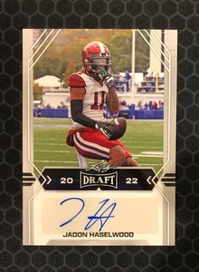 🏈 2022 Leaf Draft Football #BA-JH3 - Jadon Haselwood - Autograph / Auto🏈 - Picture 1 of 2