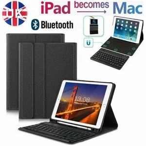 Smart Case and Bluetooth Keyboard Cover For iPad 6th Generation 9.7 2018 Air 1 2 - Picture 1 of 15