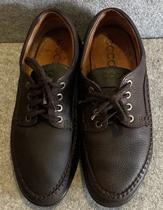 ECCO CROSS Braune gewalkte Leder Oxford-Schuhe Freizeitschuhe Herren EU 42 - Bild 1 von 13