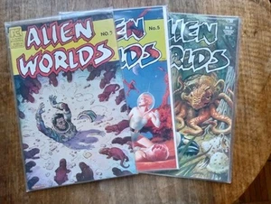 Alien Worlds numero #3,5 e 6 Pacific Comics 1983 - Foto 1 di 6