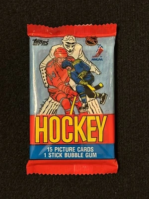 Paquete de celofán sellado de hockey Topps 1984-85 (posible Yzerman/LaFontaine RC) - Imagen 1 de 2