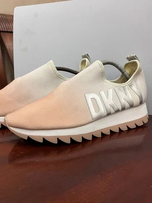 DKNY Azer Logo Slip-on Sneaker Trainers White &orange Size US 10M - image 1 of 4