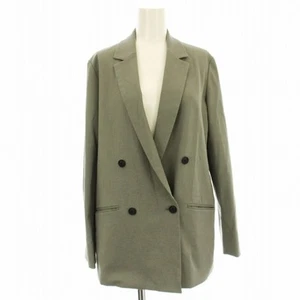 Icb 24SS LooseWeave Double Breasted Jacket JKCYCM0302 Linen Blend Tailored Used - Picture 1 of 8