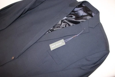 Michael Kors Men's Navy Wool Blend Classic Fit Sport Coat Blazer Size 58R NWT - Image 1 of 4