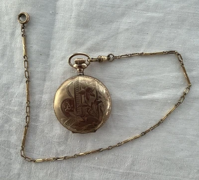 Reloj Bolsillo Damas 1905 Elgin 11860260 Grado 286 7j 6s B+B Caja Real 20 Años Foto 1 de 4