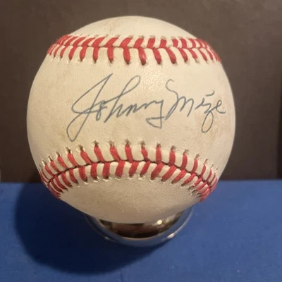 Johnny Mize - Signed Brown Baseball - JSA Certified - Image 1 of 4