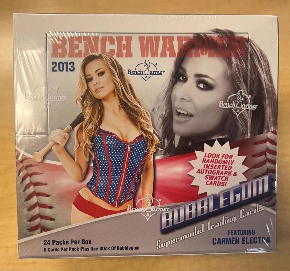 2013 Bench Warmer Bubblegum Factory Sealed Hobby Box 24ct Carmen Electra - Image 1 of 1