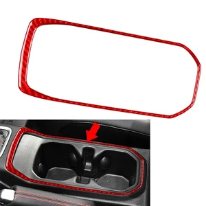 Cubierta de panel portavasos de agua roja 1 pieza para Jeep Wrangler JL JLU Gladiator JT - Imagen 1 de 9