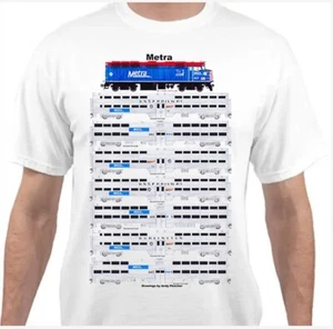 Camiseta Metra Commuter Train Railroad de Andy Fletcher - Imagen 1 de 1